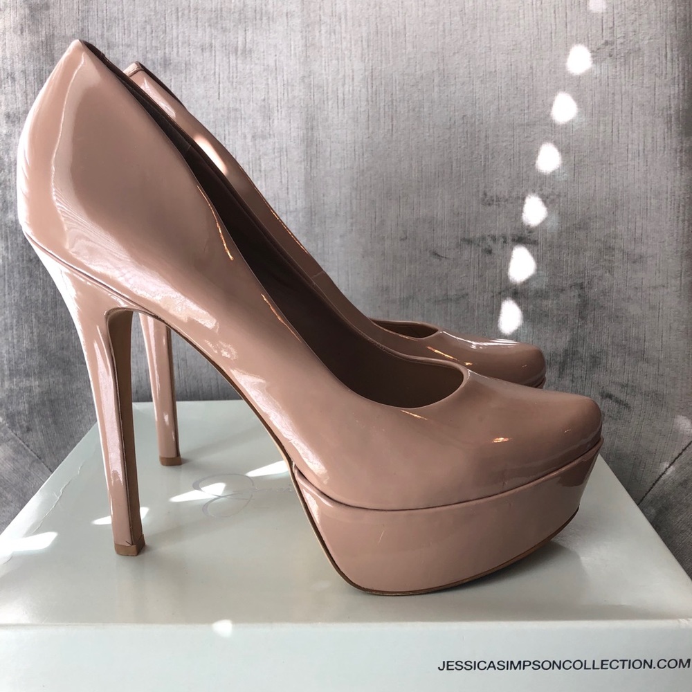 Jessica Simpson Nude Platform Pump